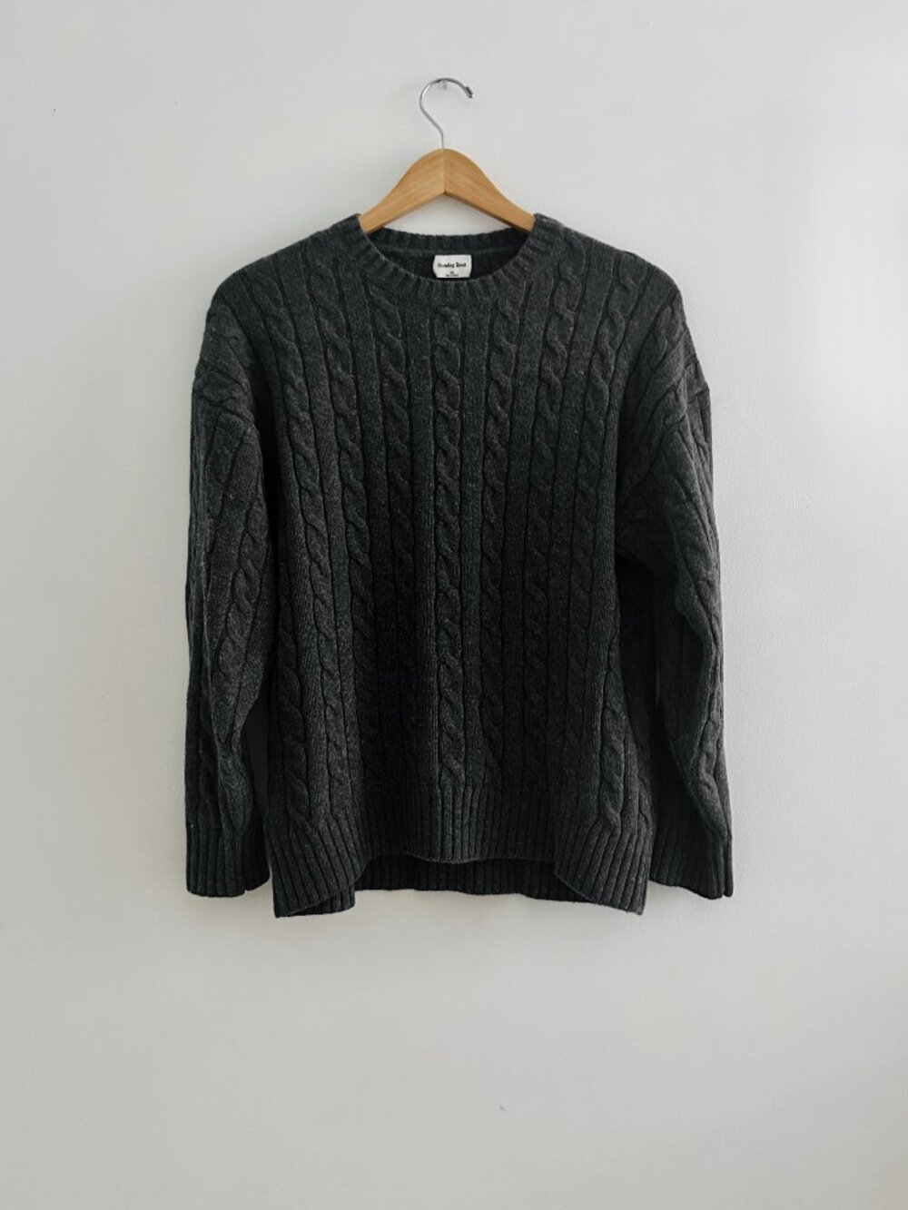 Aritzia Sunday Best Peggy Oversized Sweater in Charcoal Gray, Size XS